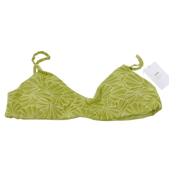 Andie Swim The Molokai Bikini Top Daiquiri Lime Green Size Large NEW with tags! - Picture 2 of 5